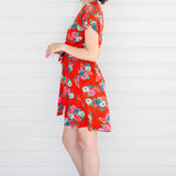 Crowd Pleaser Dress in now or never red