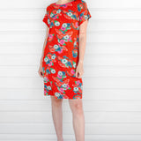 Crowd Pleaser Dress in now or never red