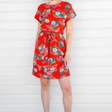 Crowd Pleaser Dress in now or never red