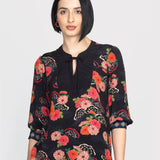 PRE-ORDER Zoe Blouse in now or never black