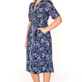 Delilah Dress in navy swoon