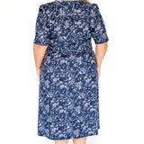 Delilah Dress in navy swoon