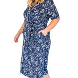 Delilah Dress in navy swoon