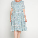 Eloise Dress in lace by Maiocchi, perfect from cocktail hour to weekend celebrations