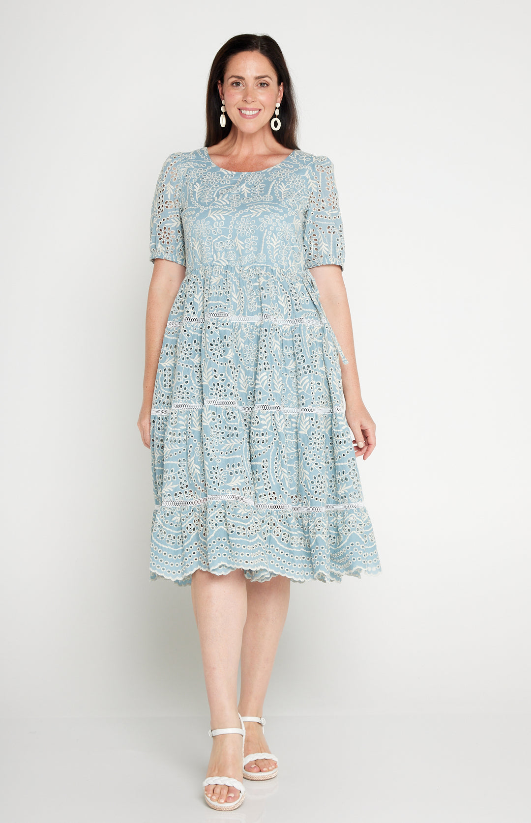 Eloise Dress in lace by Maiocchi, perfect from cocktail hour to weekend celebrations