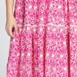 Eloise Dress in pink lace
