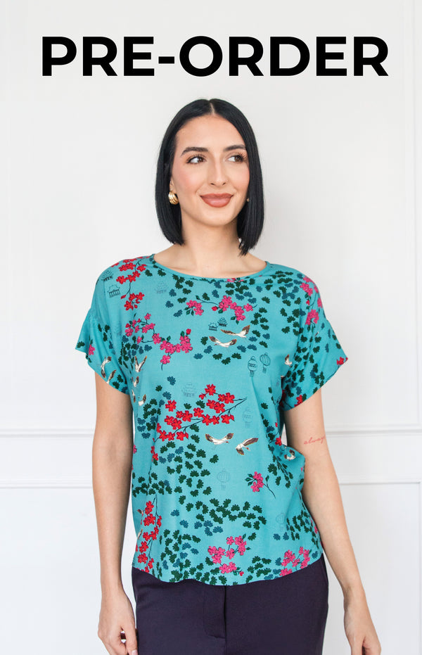 PRE-ORDER Poppy Top in enchanted teal