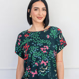 PRE-ORDER Poppy Top in enchanted petrol