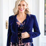 PRE-ORDER Perfect Velvet Blazer in midnight