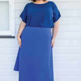Our Favourite Ponte Skirt in blue