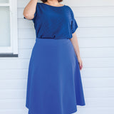 Our Favourite Ponte Skirt in blue