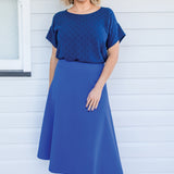 Our Favourite Ponte Skirt in blue
