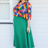Our Favourite Ponte Skirt in green