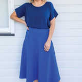 Our Favourite Ponte Skirt in blue