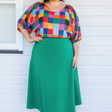 Our Favourite Ponte Skirt in green