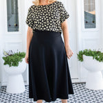 Maiocchi Favourite Ponte Skirt in black – structured wardrobe essential
