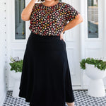 Favourite Ponte Skirt in black – smooth over hips with comfortable waist