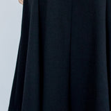 Flared Ponte Skirt in black
