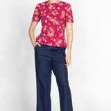 Holiday Tee in cherry blossom plum