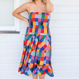 Florida Dress/Skirt in name dropper gingham