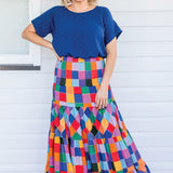 Florida Dress/Skirt in name dropper gingham