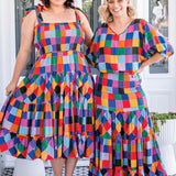 Florida Dress/Skirt in name dropper gingham