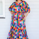 Florida Dress/Skirt in name dropper gingham