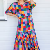 Florida Dress/Skirt in name dropper gingham