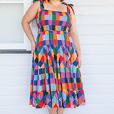 Florida Dress/Skirt in name dropper gingham