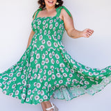 Florida Dress/Skirt in daisy days green