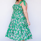 Florida Dress/Skirt in daisy days green