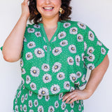 Florida Top in daisy days green