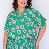 Florida Top in daisy days green