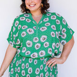 Florida Top in daisy days green