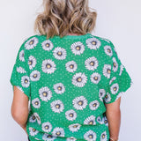 Florida Top in daisy days green