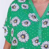 Florida Top in daisy days green