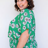 Florida Top in daisy days green