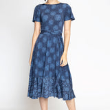 Gabrielle Reversible Dress in sweet nothings blue