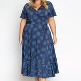 Gabrielle Reversible Dress in sweet nothings blue