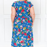 Gion Dress in kasumi cobalt