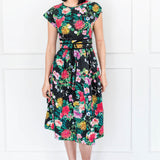 Gion Dress in kasumi black