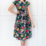 Gion Dress in kasumi black