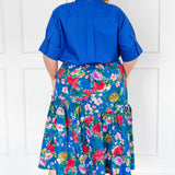 Gion Skirt in kasumi cobalt