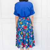 Gion Skirt in kasumi cobalt
