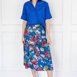 Gion Skirt in kasumi cobalt