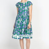 Holiday Dress in a moment in time green