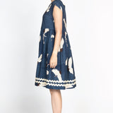 Holiday Dress in poetry in motion denim