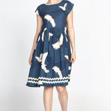 Holiday Dress in poetry in motion denim