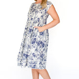 Holiday Dress in ivory swoon