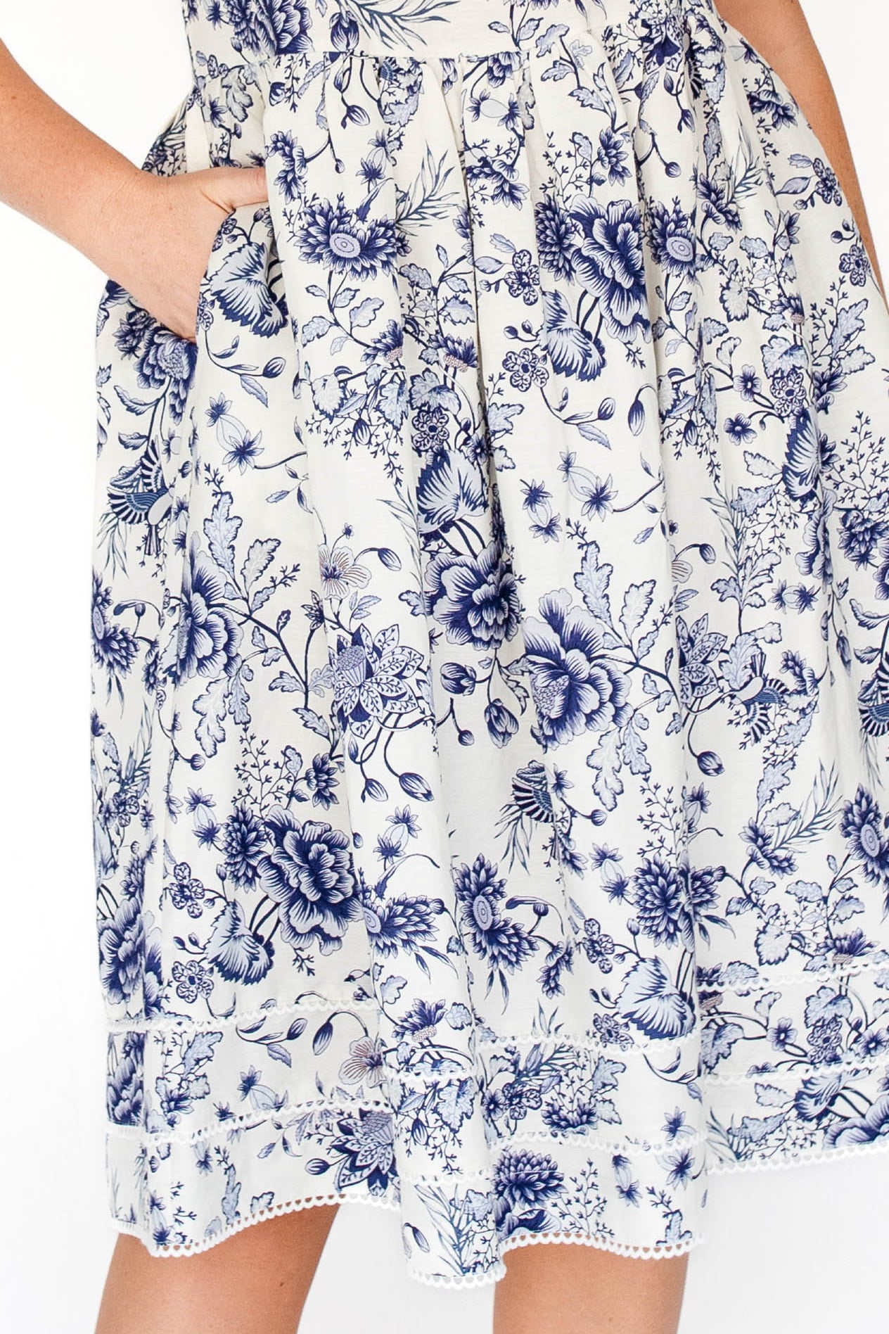 Best-selling Holiday Dress by Maiocchi, featuring exclusive Ivory swoon print.